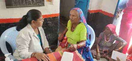 The screening team at work in Kalgin Tanda