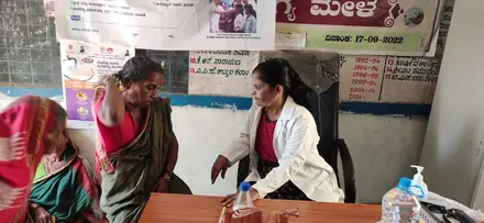 The screening team at work in Chandapur