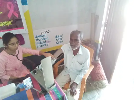 The screening team at work in Sungar Ward