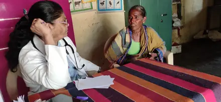The screening team at work in Kadamager