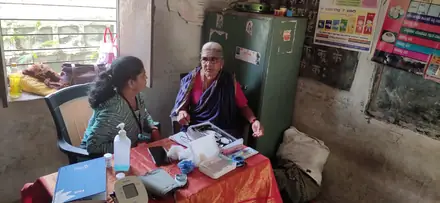 The screening team at work in Karkali