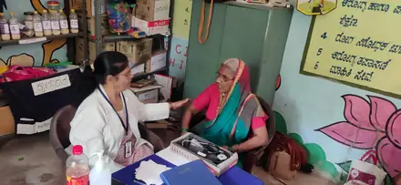 The screening team at work in Rabnali
