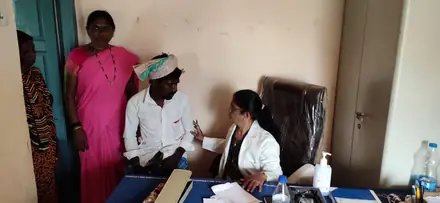 The screening team at work in Rajapur